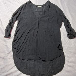 COPY - Lush Black Deep V-neck Top